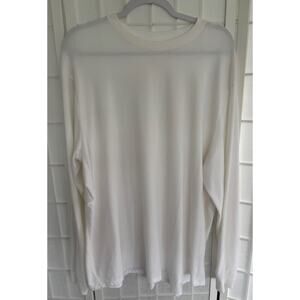 Nike‎ Dri-FIT One Men’s White Long Sleeve Crew Neck Athletic Shirt XL